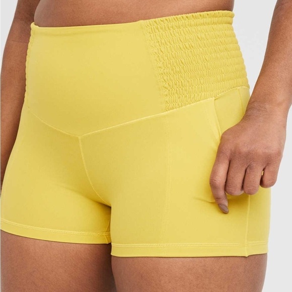 Aerie offline nwt real me shortie yellow bike short - Picture 1 of 16